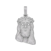 Jesus Moissanite Pendant - 925 Sterling Silver